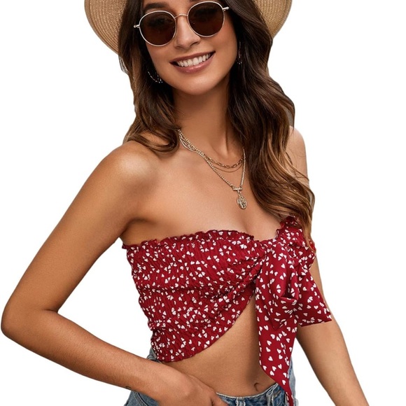 Tie crop top - Picture 2 of 4